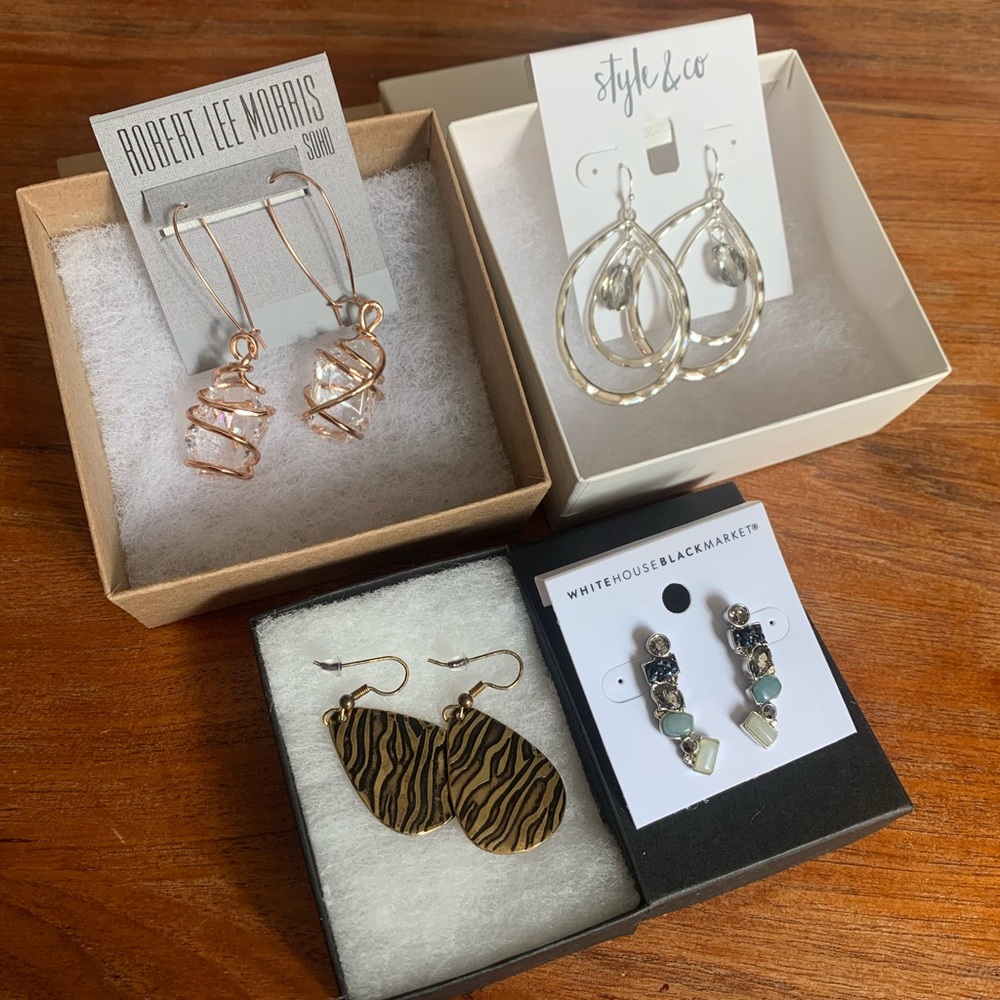 4 Pairs of Earrings